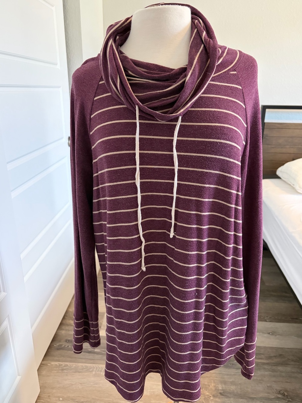 Pink Clover Cowl Neck top